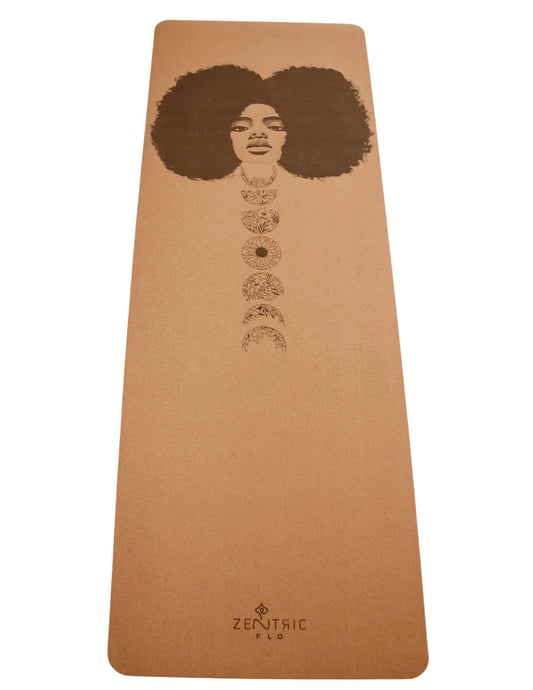 Afro Moon Cork Yoga Mat
