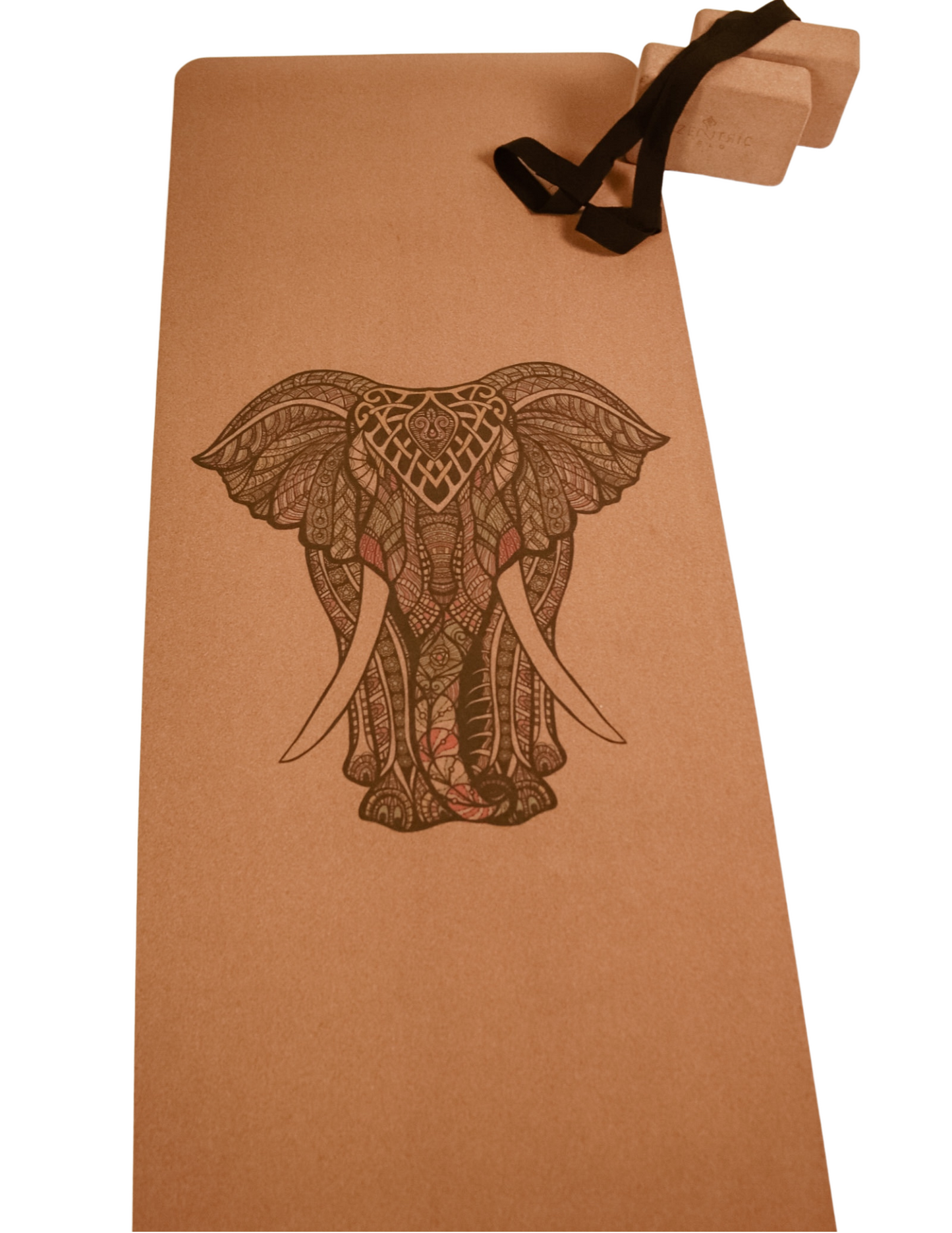 Elephant Cork Yoga Mat Set